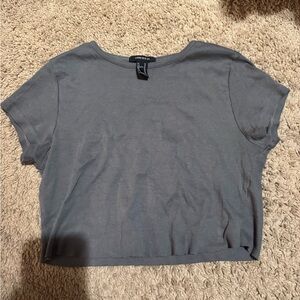 Forever 21 Charcoal Crop Top